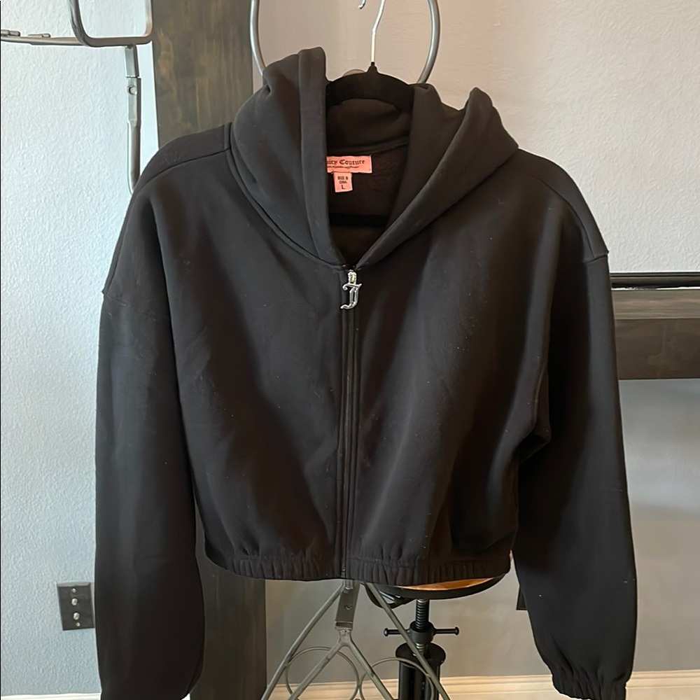 Juicy Couture not faded Black Hoodie size L